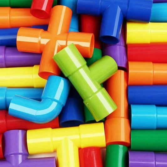 1 Set Children s Educational DIY Water Pipe Large Sized Assembly Building Blocks Toy Suitable For Boys And Girls Random 