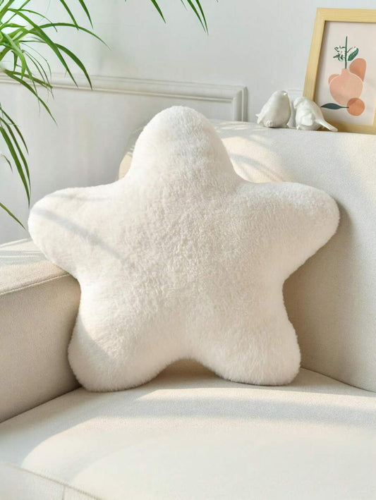 11 81 15 74 Cute Star Shaped Throw Pillow Soft Faux Fur Material Christmas Home Decor For Sofa Bedroom Living Room Great