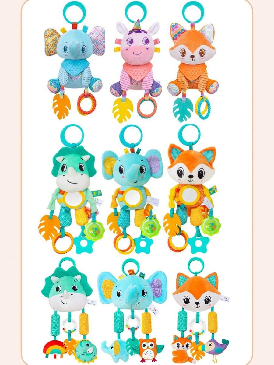 Infant Plush Toys Sensory Detail Baby Rattles Teethers Sound Toys Newborn Sensory Toys Best Gifts Multiple Styles Availa