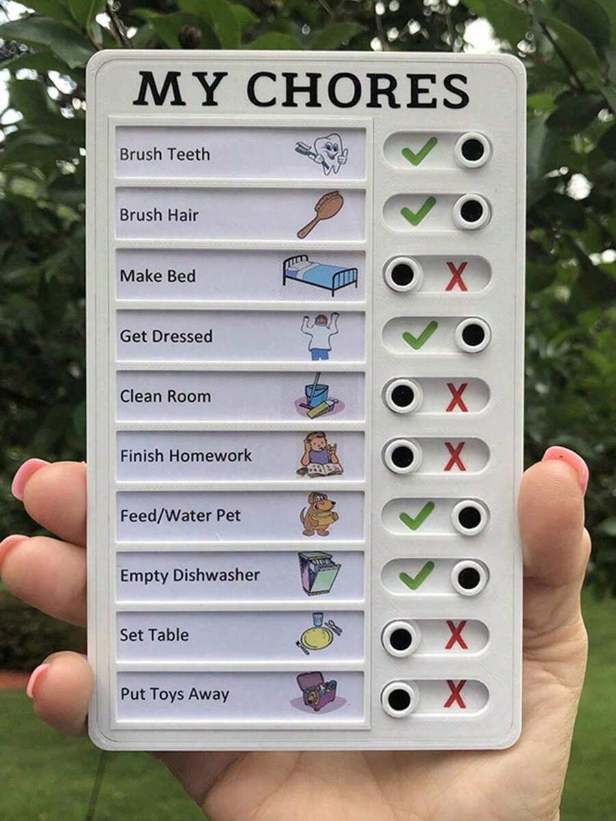 Children s Self Regulation Message Book Punched Card Memo Student Checklist Planner Board Daily To Do List Back To Schoo