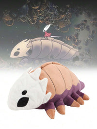 30cm/11.81in Hollow Knight Silksong Bell Beast Plush Toy, White-Faced Worm Stuffed Animal, Gift For Kids, Game Collector