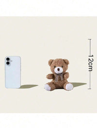 Cute Teddy Bear Pendant Plush Doll, Adorable Bag Accessory, Valentine's Day Plush Animal Toy, Birthday, Halloween, Chris