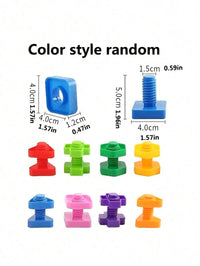 Early Education Screw Assembly Building Blocks, Trains Finger Dexterity – Bumble & Bear kids toy