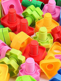 Early Education Screw Assembly Building Blocks, Trains Finger Dexterity – Bumble & Bear kids toy