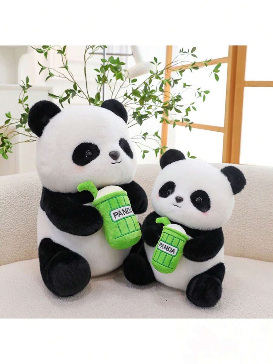 Milk Tea Panda Plush Doll, Animal Theme, Cute Soft Doll, Teacher-Student Prize, Kindergarten, Room Decor, Birt – Bumble &