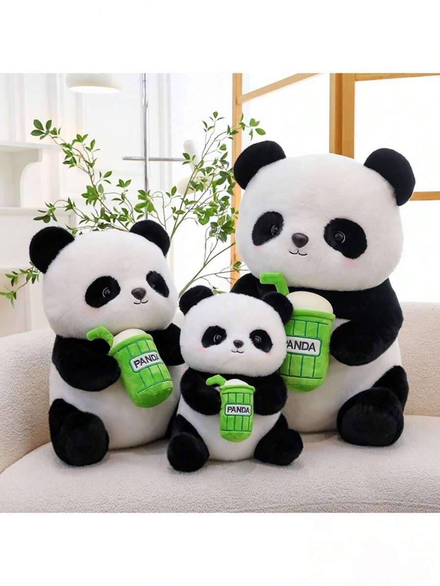 Milk Tea Panda Plush Doll, Animal Theme, Cute Soft Doll, Teacher-Student Prize, Kindergarten, Room Decor, Birt – Bumble &