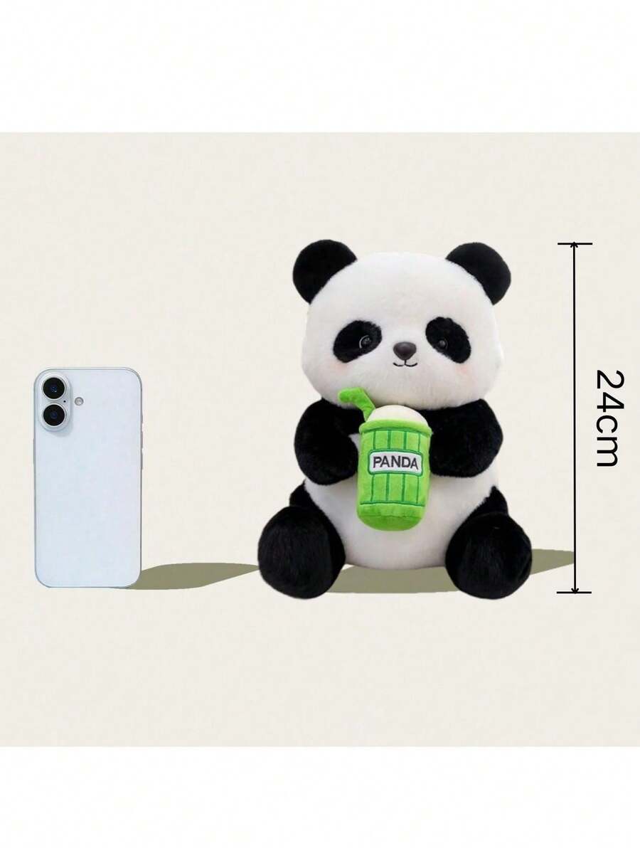 Milk Tea Panda Plush Doll, Animal Theme, Cute Soft Doll, Teacher-Student Prize, Kindergarten, Room Decor, Birthday Gift –