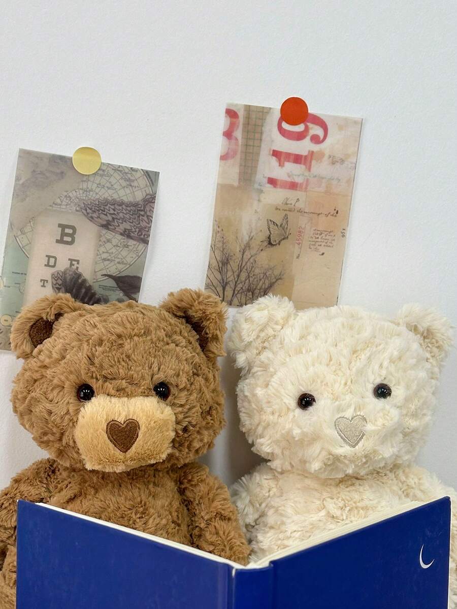 42cm/16.54in Large Teddy Bear Plush Doll, Soft & Cute Brown & White, Classic Design, Baby Shower, Birthday, Christmas Gi