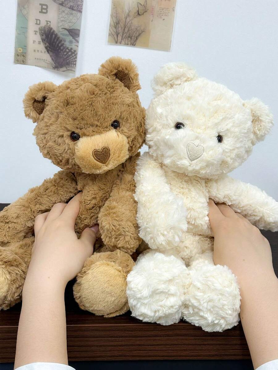 42cm/16.54in Large Teddy Bear Plush Doll, Soft & Cute Brown & White, Classic Design, Baby Shower, Birthday, Ch – Bumble &