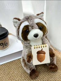 1pc 25cm/9.8in Cute Plush Raccoon Doll, Super Soft Stuffed Forest Animal, Huggable Friend For Infants & Kids,  – Bumble &