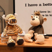 Realistic Forest Animal Plush Toys, Cartoon Lion, Tiger, Elephant, Giraffe Plush Dolls (Multiple Styles Availa – Bumble &