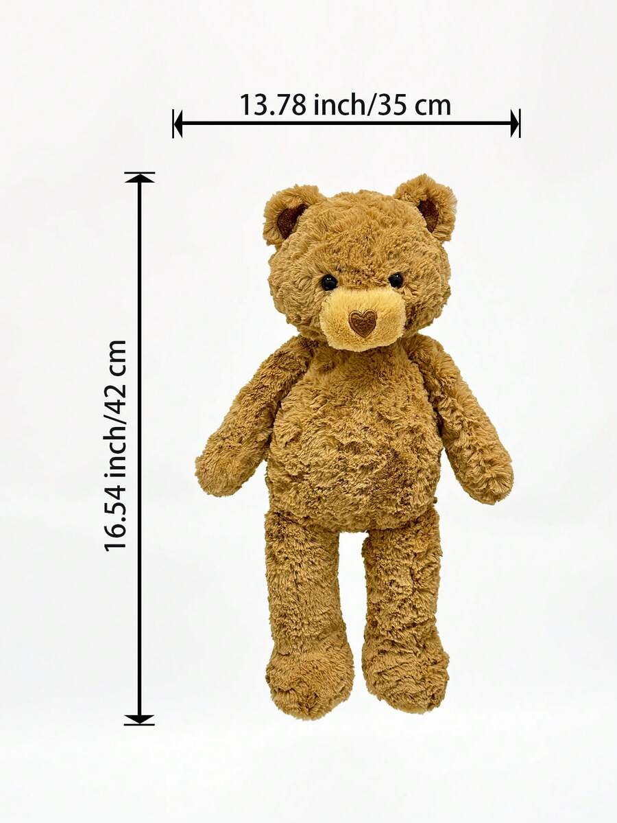 42cm/16.54in Large Teddy Bear Plush Doll, Soft & Cute Brown & White, Classic Design, Baby Shower, Birthday, Ch – Bumble &
