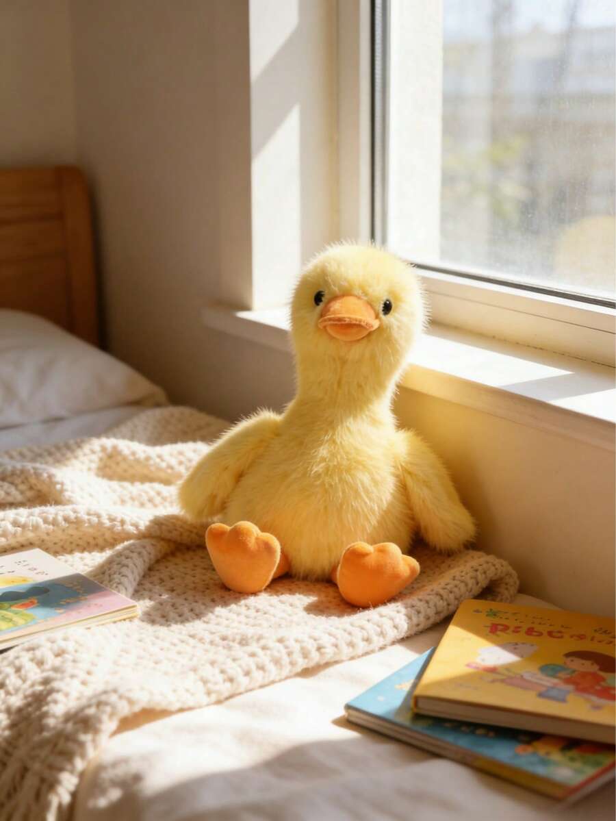 Charming Yellow Duckling Plush Toy, Cartoon Style Yellow Duck, Soft And Comfortable, For Room, Bedside, Sofa D – Bumble &