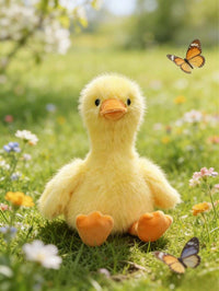 Charming Yellow Duckling Plush Toy, Cartoon Style Yellow Duck, Soft And Comfortable, For Room, Bedside, Sofa Decoration,