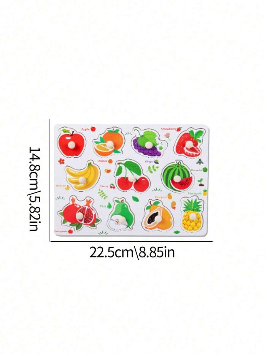 Embedded Wooden Scratch Board, Early Education Animal Cognition Puzzle, Transportation, Cartoon Toddler Baby E – Bumble &