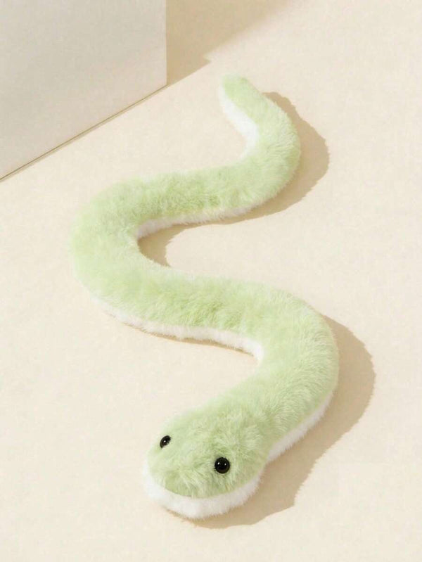 POKOJA LAND Cyan Plush Snake - Lifelike Soft Stuffed Animal, Prank Toy and Home 