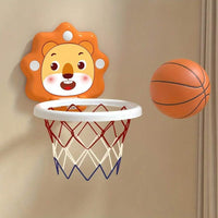 Teenage Cartoon Animal Basketball Hoop Set, Includes Mini Ball And Pump, Suitable For Indoor/Outdoor, For Boys And Girls