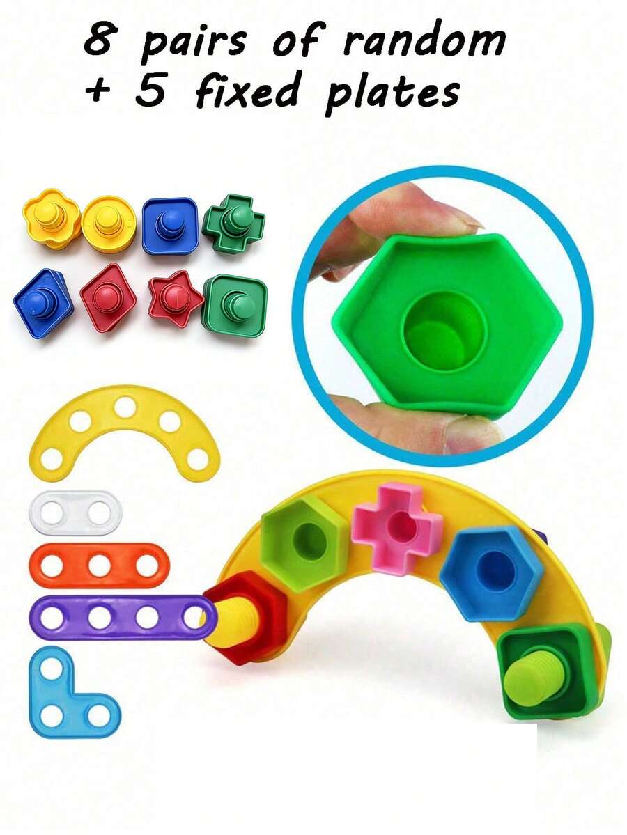Early Education Screw Assembly Building Blocks, Trains Finger Dexterity – Bumble & Bear kids toy