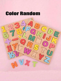 2-In-1 Montessori Wooden Alphabet And Number Shape Puzzle For Children 3+ Years – Bumble & Bear kids toy