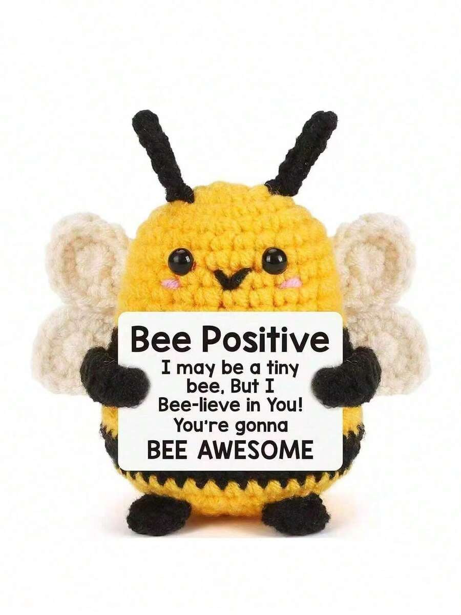 1pc Crocheted Thick Bees Smile For Your Love And Say I Love You Bee Mine Crocheted Bees Represent Sweetness And Loyalty 