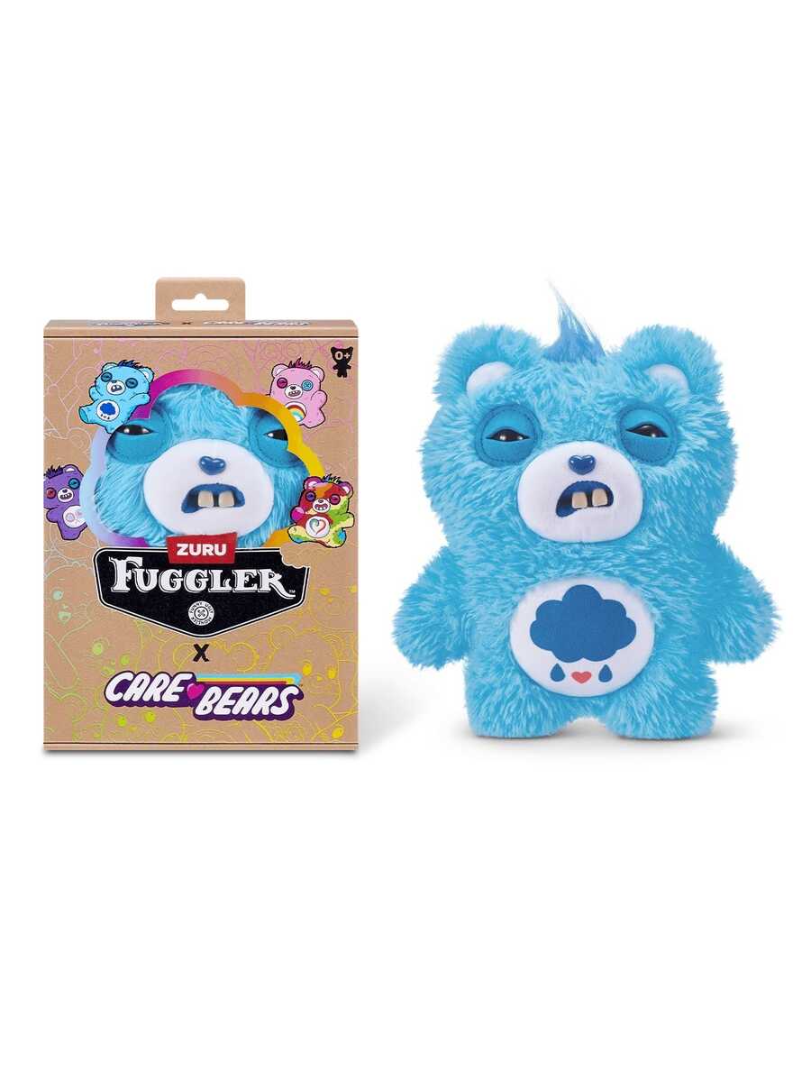 ZURU Fuggler Licensed Collab Care Bears Plush S1 Grumpy Bear, 9-Inch Collectible Plush – Bumble & Bear kids toy