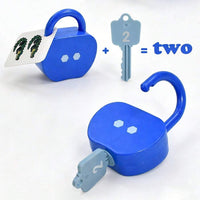 5pcs Educational Puzzle Lock And Key Number And Letter Matching Toy, Colorful Key And Apple Lock Puzzle – Bumble & Bear