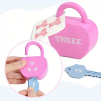 5pcs Educational Puzzle Lock And Key Number And Letter Matching Toy, Colorful Key And Apple Lock Puzzle – Bumble & Bear