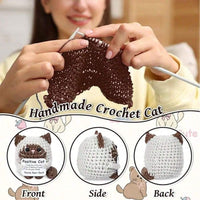 Siamese Cat Crochet Mini Doll With Inspirational Card, Hand-Knitted Emotional Support Gift – Bumble & Bear kids toy