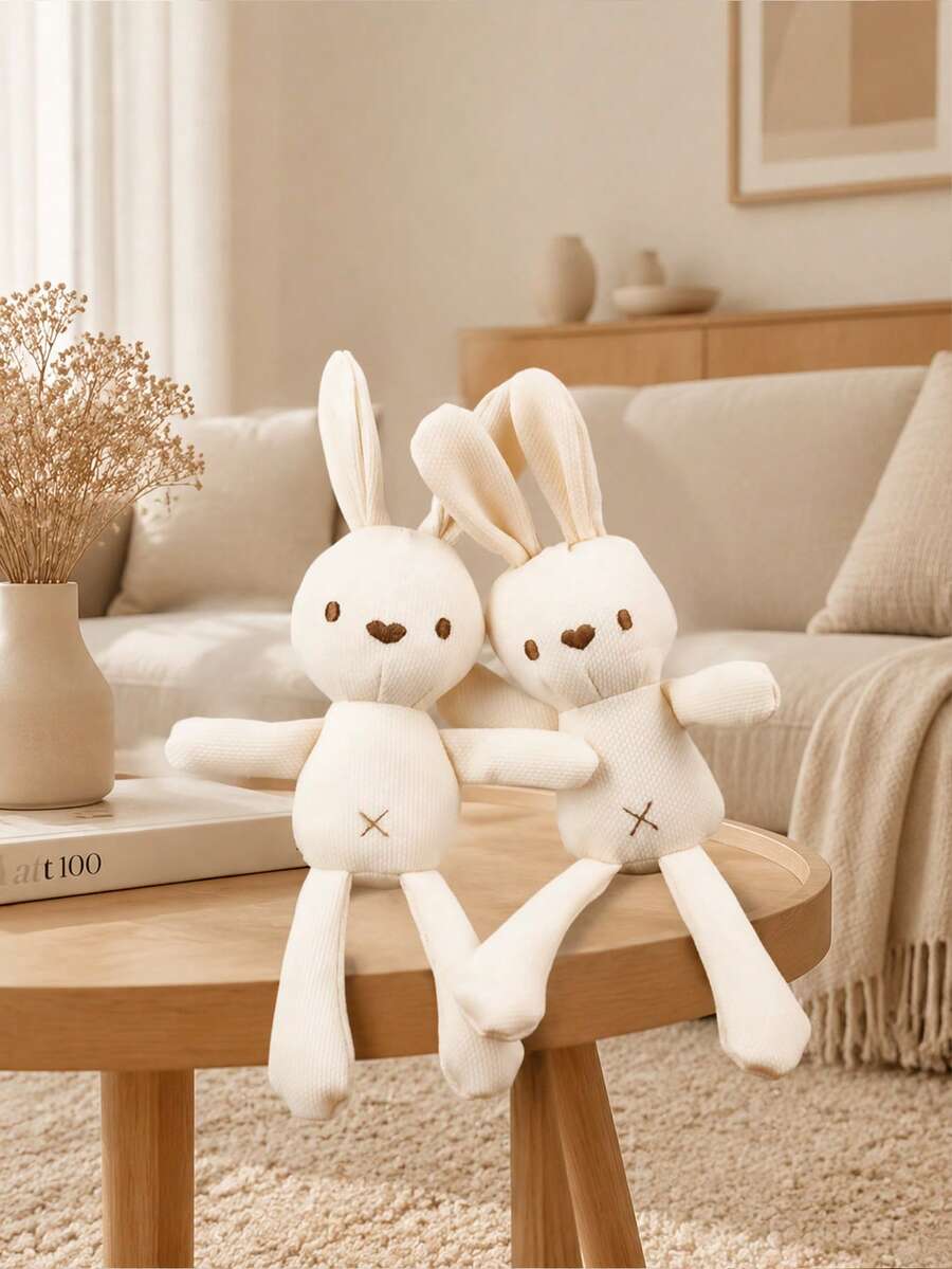 1 3pcs Plush Rabbit Doll Rabbit Doll Small Corn Checkered Rabbit Can Be Used For Clothing Hanging Decoration Bags Access