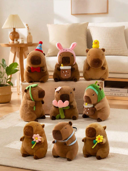 Plush Capybara Doll Realistic Cartoon Plush Capybara Doll Soft Plush Doll Perfect Gift For Children Birthday Party Chris