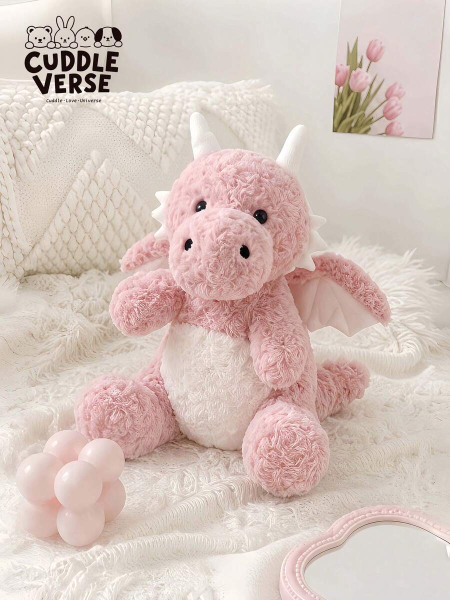 8 66in 13 78in Cute Fluffy Dragon Plush Doll Soft And Fluffy Halloween Costume Silicone Baby Doll Full Silicone Body Reb