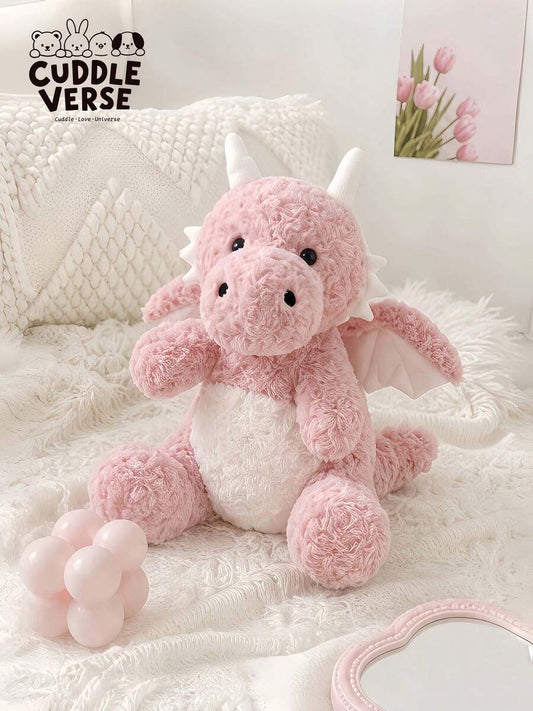 8 66in 13 78in Cute Fluffy Dragon Plush Doll Soft And Fluffy Halloween Costume Silicone Baby Doll Full Silicone Body Reb