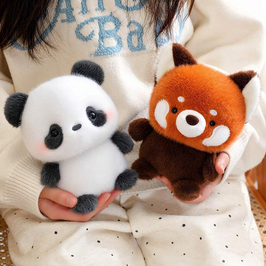 6.69 Inch Cute Animal Doll Desktop Ornament, Super Soft And Fluffy Silicone Body Plush, Office Accessory, Room – Bumble &