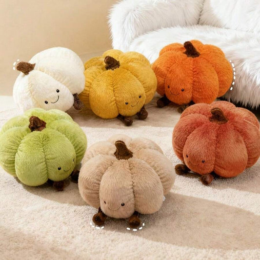 Cute Smiling Pumpkin Plush Doll Soft Halloween Pumpkin Pillow Plush Doll Home Sofa Bed Head Decor Cushion Halloween Deco