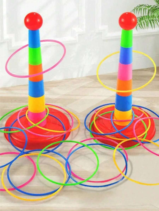 Children's Stackable Rainbow Loop Tossing Game Toy, Parent-Child Interaction, Brain Development – Bumble & Bear kids toy