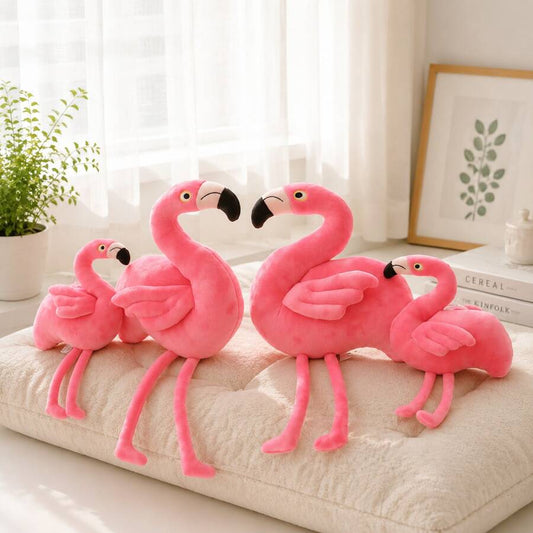 Realistic Flamingo Plush Doll, Soft Plush Filled Flamingo Animal Pillow, Room Decor, Children's Birthday Gift, Christmas
