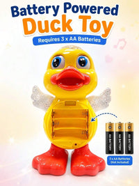 Light-Up Sound Moving Walking Dancing Electric Duck Toy, Toddler Birthday Gift, Glowing Toy – Bumble & Bear kids toy