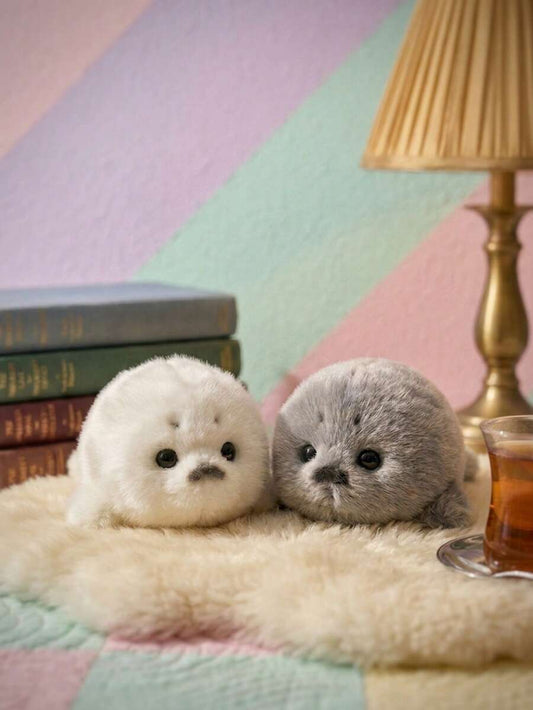 Ultra Soft Baby Seal Plush Doll Super Fluffy Desktop Decor Hugging Companion Suitable For Bags Soft Cute Design For Teen