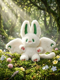 Easter Bat Rabbit Plush Doll Pillow, Soft Stuffed Bunny, Girls Birthday Gift, Halloween Bat Decoration, Home Decor, Part