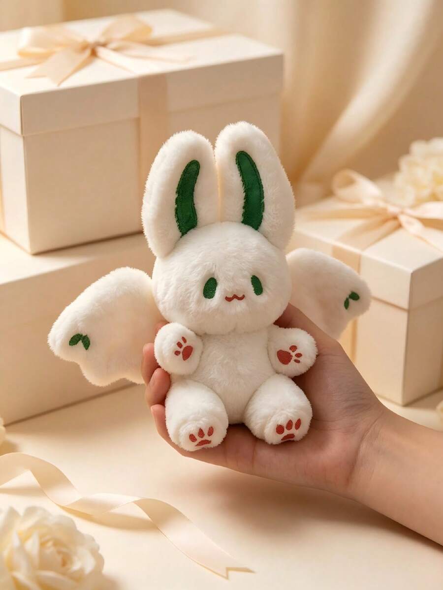 Easter Bat Rabbit Plush Doll Pillow, Soft Stuffed Bunny, Girls Birthday Gift, Halloween Bat Decoration, Home Decor, Part