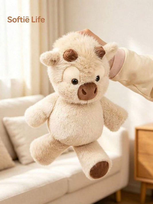 New Fluffy Plush Doll Soft Highland Cow Plush ToysHome Decor Throw Pillow And Gift Suitable For Children s Day Valentine