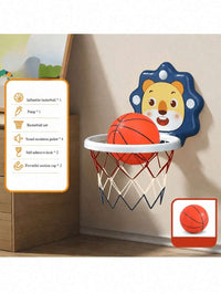 Teenage Cartoon Animal Basketball Hoop Set, Includes Mini Ball And Pump, Suitable For Indoor/Outdoor, For Boys – Bumble &