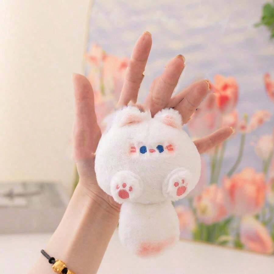 1pc Cat Bun Plush Pendant Stuffed Animal Keychain Bag Charm – Bumble & Bear kids toy