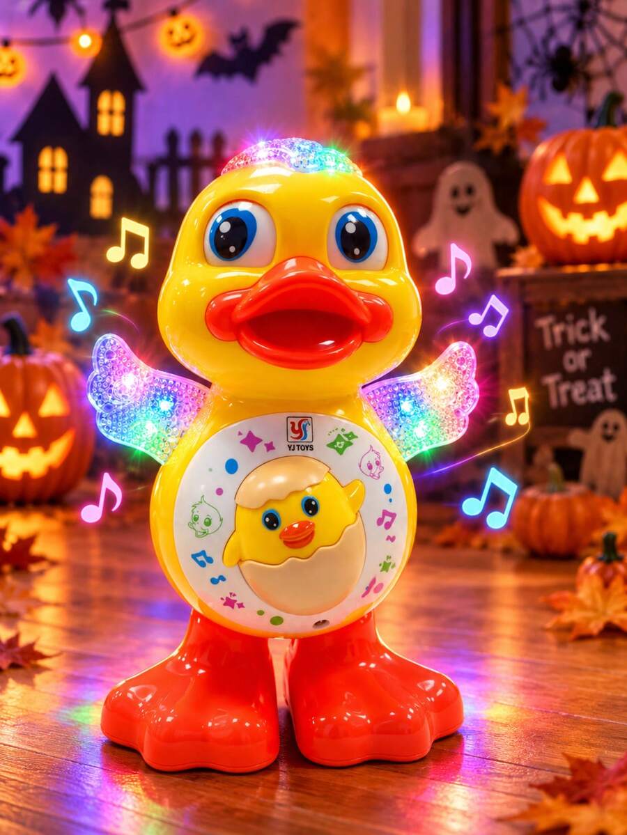 Light-Up Sound Moving Walking Dancing Electric Duck Toy, Toddler Birthday Gift, Glowing Toy – Bumble & Bear kids toy